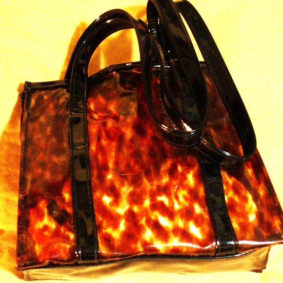 TORTOISE SHELL PLASTIC BAG - Picture 1 of 1